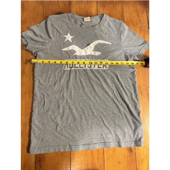 Y2K Style Hollister Muscle Shirt Mens M Gray Soft Puff Graphic - Picture 7 of 7